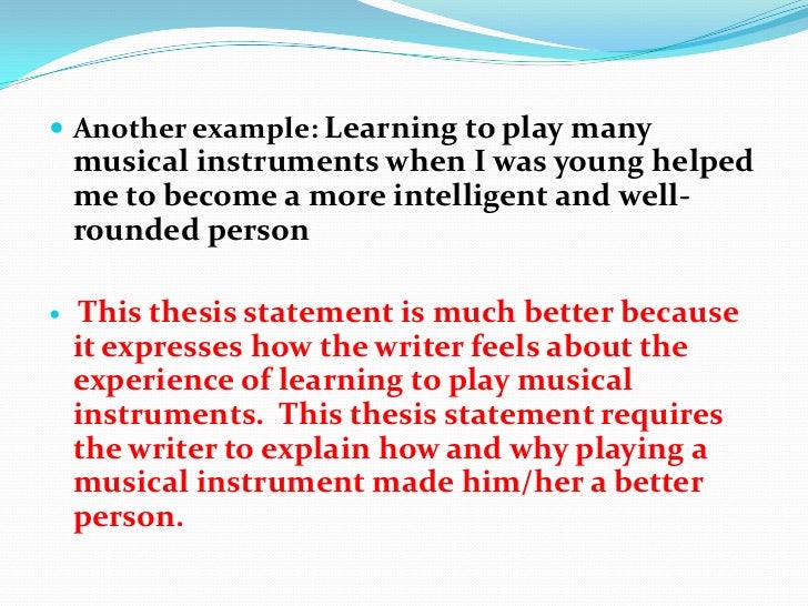 thesis on musical