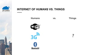 INTERNET OF HUMANS VS. THINGS
Humans vs. Things
?
 