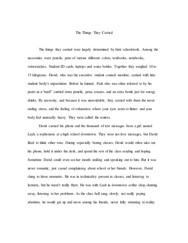 the things they carried essay