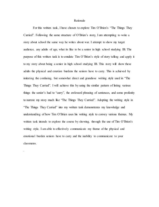 the things they carried essay