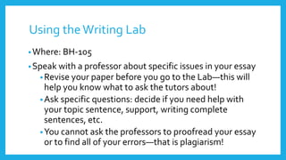 Using Professor Sentences The Third and Fourth Steps in Writing | PPTX