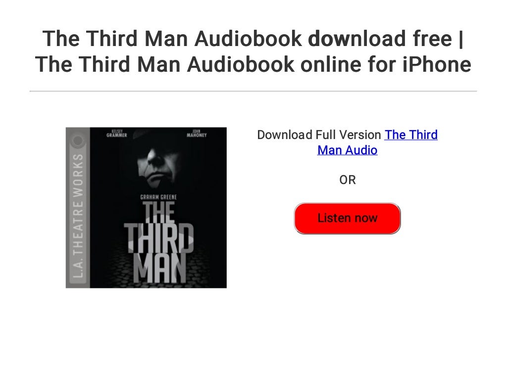 The Third Man Audiobook download free | The Third Man Audiobook onlin…