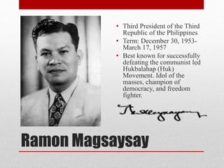 The third philippine republic Slide 10