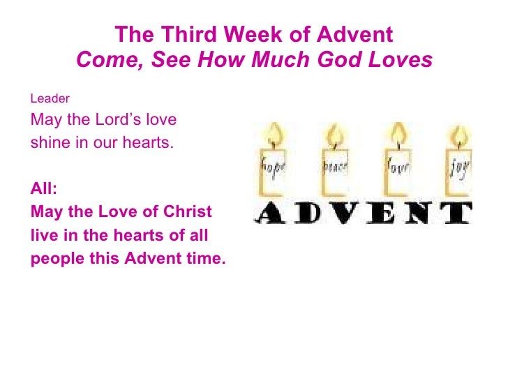 The Third Week Of Advent