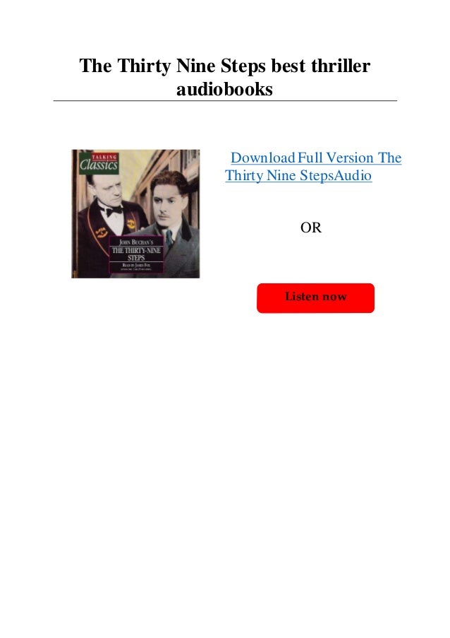 The Thirty Nine Steps best thriller audiobooks