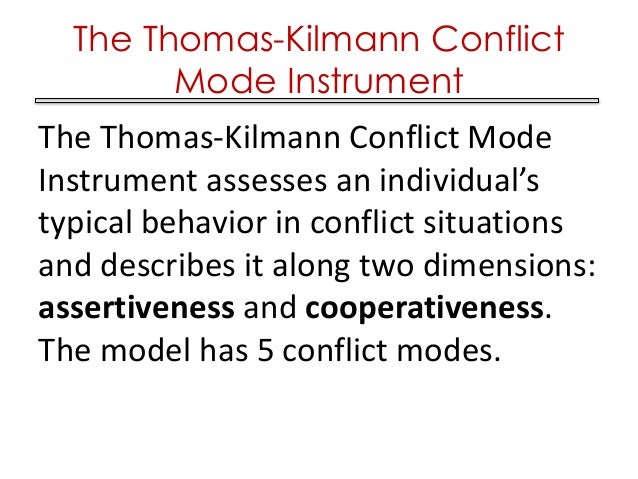 thomas kilmann conflict mode instrument