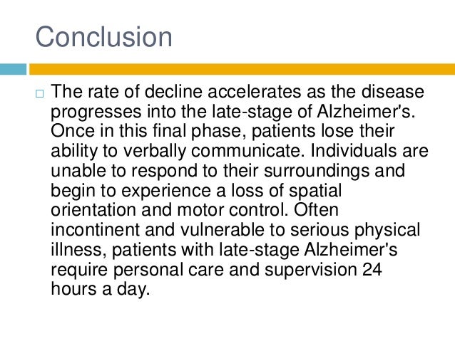 Essay on alzheimer's disease