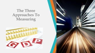 The Three
Approaches To
Measuring
 