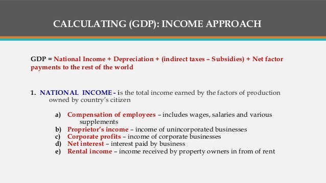 how to calculate gdp