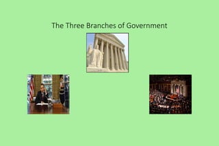The Three Branches of Government
 
