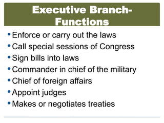 The_Three_Branches_of_Government powerpoint | PPTX