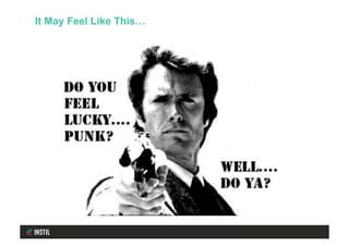 It May Feel Like This…
 