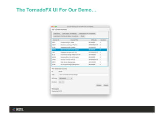 The TornadoFX UI For Our Demo…
 