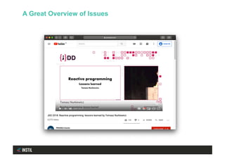 A Great Overview of Issues
 