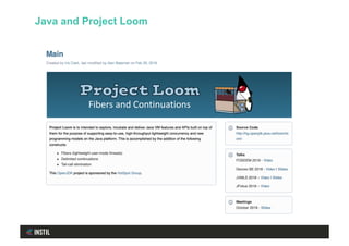 Java and Project Loom
 
