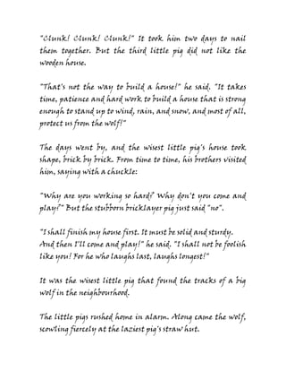 The three little pigs