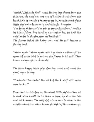 The three little pigs