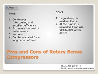The Three Types of Air Compressors | PPTX