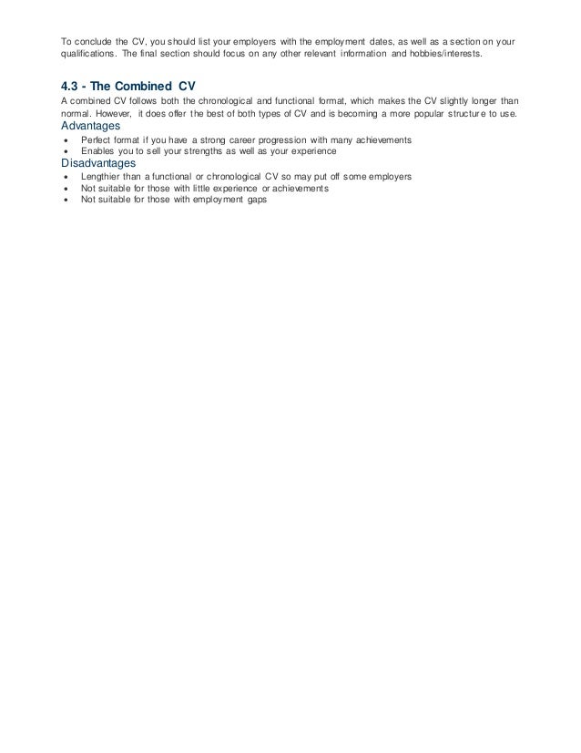 types of cv