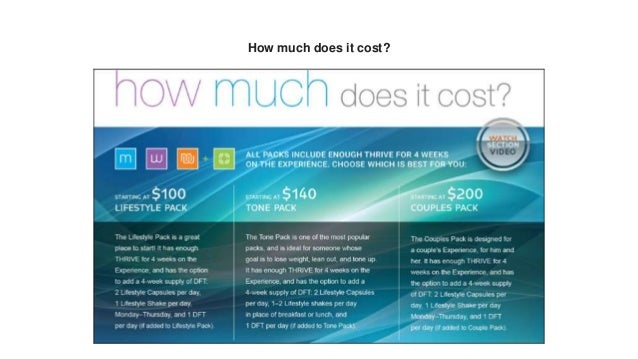 the thrive experience thrive cost