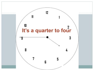 It’s a quarter to four 