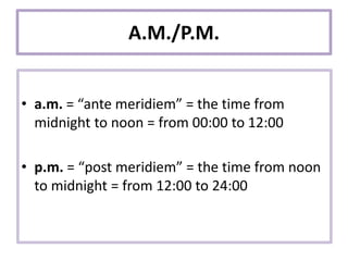 What Time is it? | PPTX
