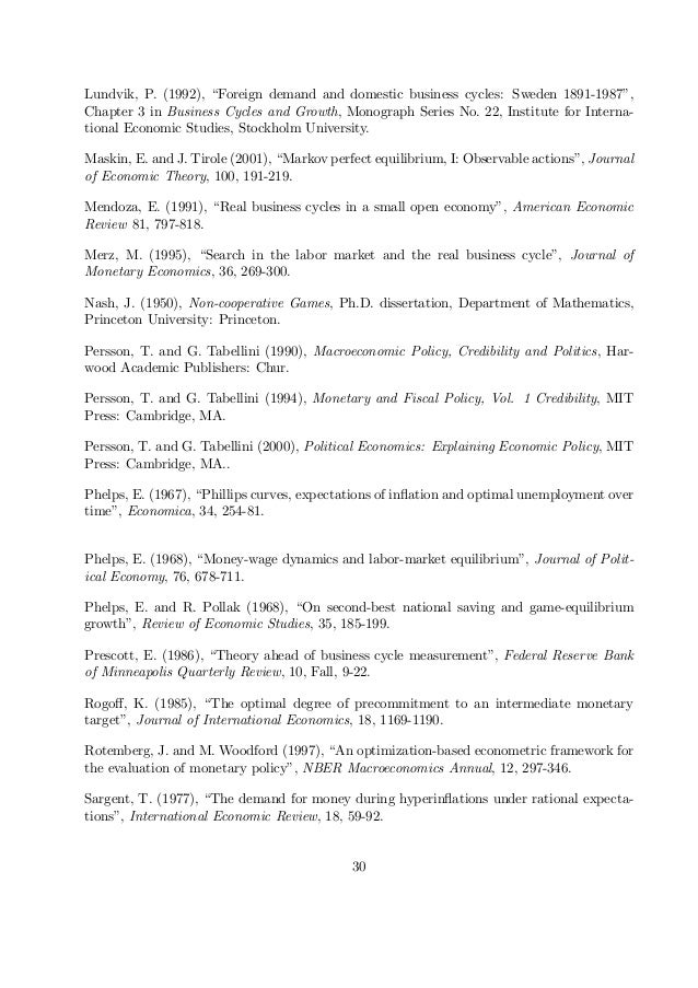 The Time Consistency Of Economic Policy And The Driving - 