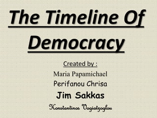 The timeline of democracy | PPTX