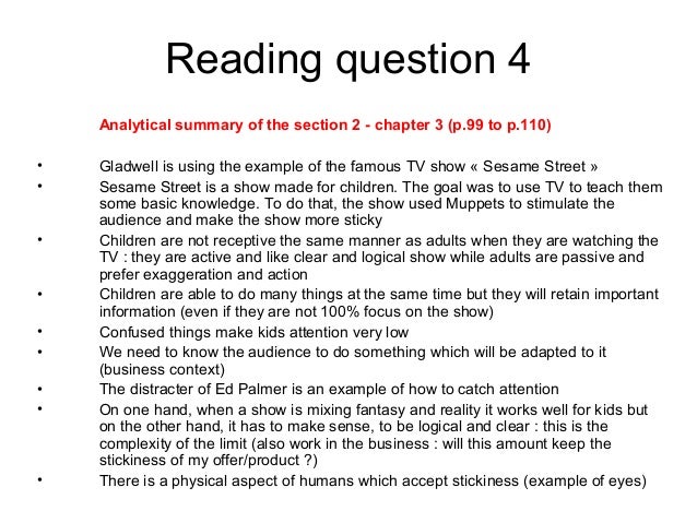 Malcolm Gladwells Tipping Point - Essay - words