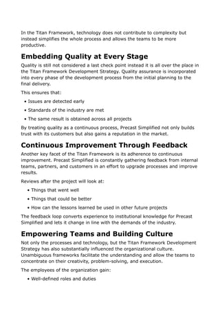 The Titan Framework Development Strategy Behind Precast Simplified ...