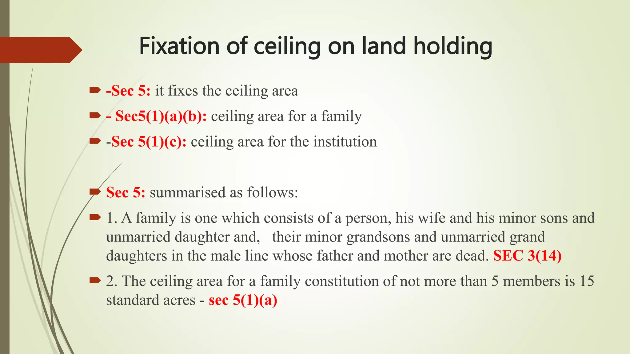The TN Land Reforms (Fixation of Ceiling on land) Act, 1961.pptx