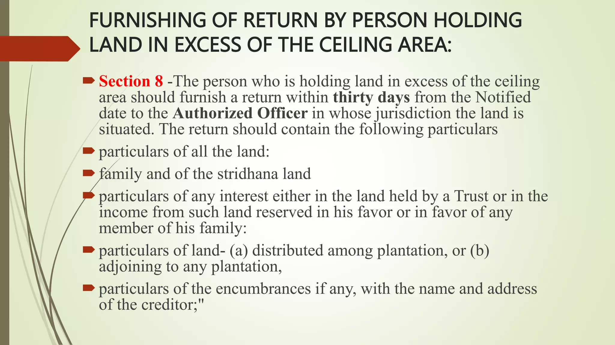 The TN Land Reforms (Fixation of Ceiling on land) Act, 1961.pptx