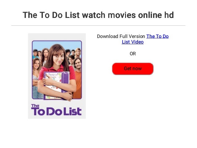 The To Do List Watch Movies Online Hd