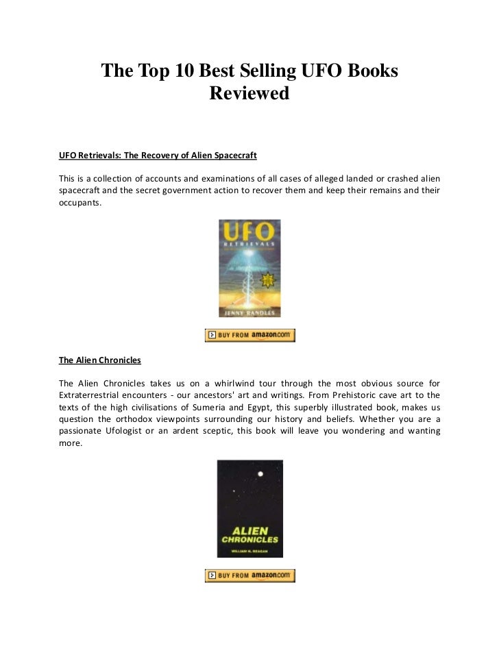 The top 10 best selling ufo books reviewed