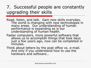 The top 10 characteristics of successful people | PPT