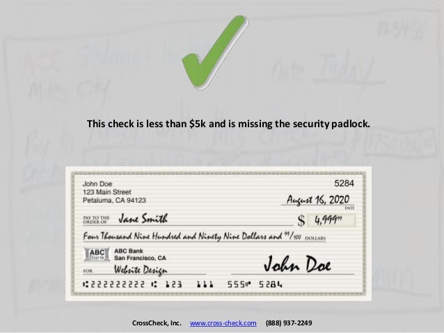 The Top 10 Tips To Spot A Fake Check