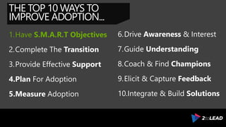 The Top 10 Ways To Improve Office 365 & SharePoint Adoption - Collab365 ...