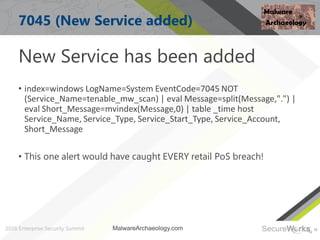 52
7045 (New Service added)
New Service has been added
• index=windows LogName=System EventCode=7045 NOT
(Service_Name=ten...