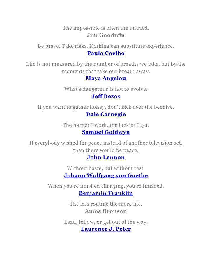 The Top 192 Most Inspirational (but Lesser Known) Quotes MLQuotes.c…