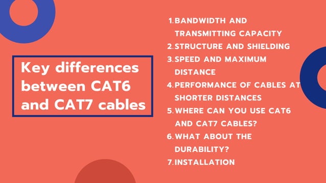 Top Difference Between The Top Differences Between Cat6 Vs. Cat7 | PDF