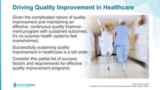 The Top Five Essentials for Quality Improvement in Healthcare | PPTX