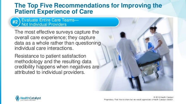 The Top Five Recommendations For Improving The Patient Experience The Top Five Recommendations For Improving The Patient Experience