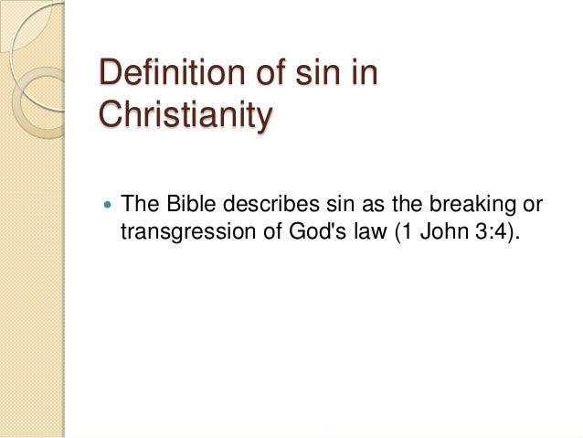 Sins in Christianity