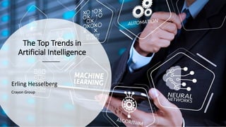 The Top Trends in
Artificial Intelligence
Erling Hesselberg
Crayon Group
 