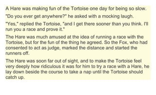 The Tortoise And The Hare.docx