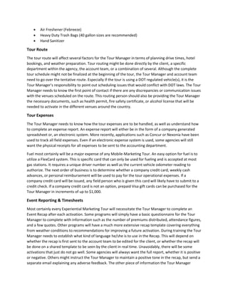 The tour manager handbook | PDF