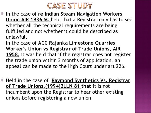 Landmark cases on trade union act, 1926 image