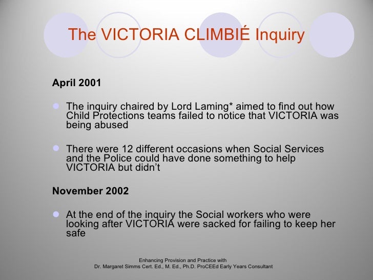 The tragic case of victoria climbie revised 2011