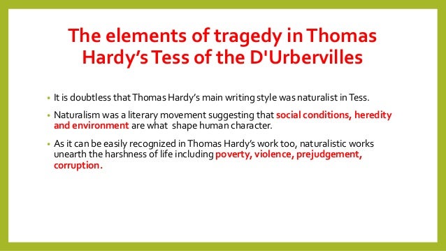 The tragic vision in the Tess of the D’urbervilles