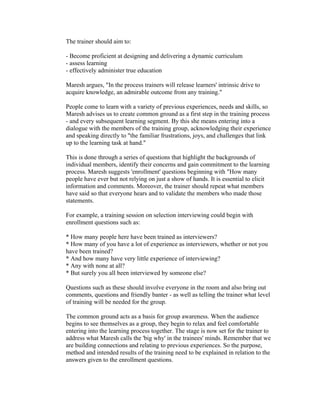 The training process | PDF